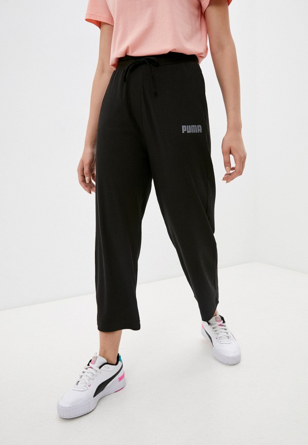 

Брюки спортивные PUMA, Черный, Modern Basics Ribbed Wide Pants