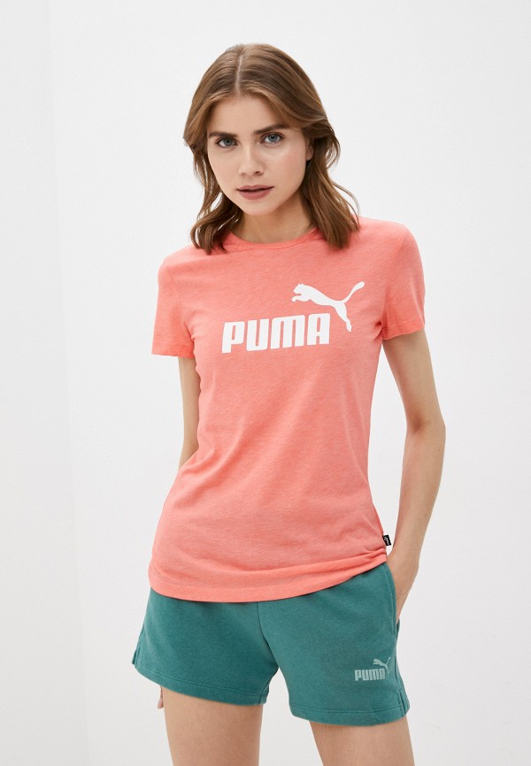 

Футболка PUMA, Коралловый, ESS Logo Heather Tee