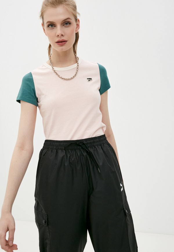 

Футболка PUMA, Бежевый, Downtown Small Logo Tee