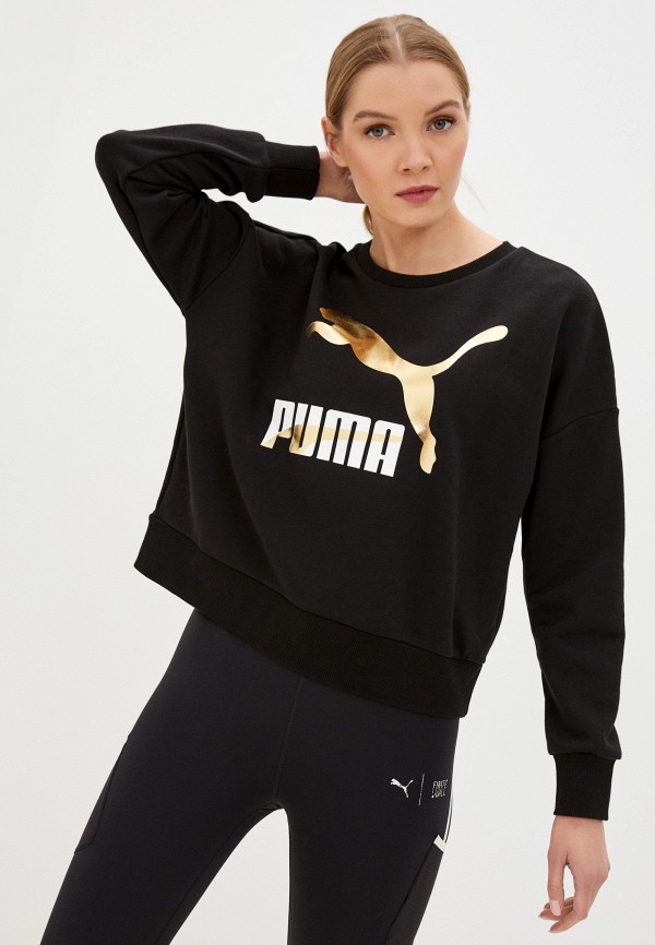 

Свитшот PUMA, Черный, Classics Logo Crew