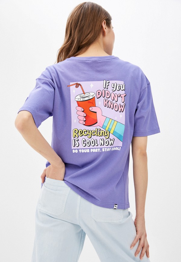 

Футболка PUMA, Фиолетовый, Downtown Graphic Tee