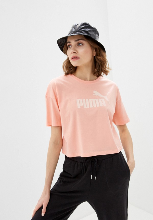 

Футболка PUMA, Розовый, ESS Cropped Logo Tee