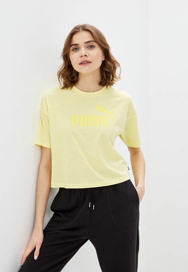 

Футболка PUMA, Желтый, ESS Cropped Logo Tee