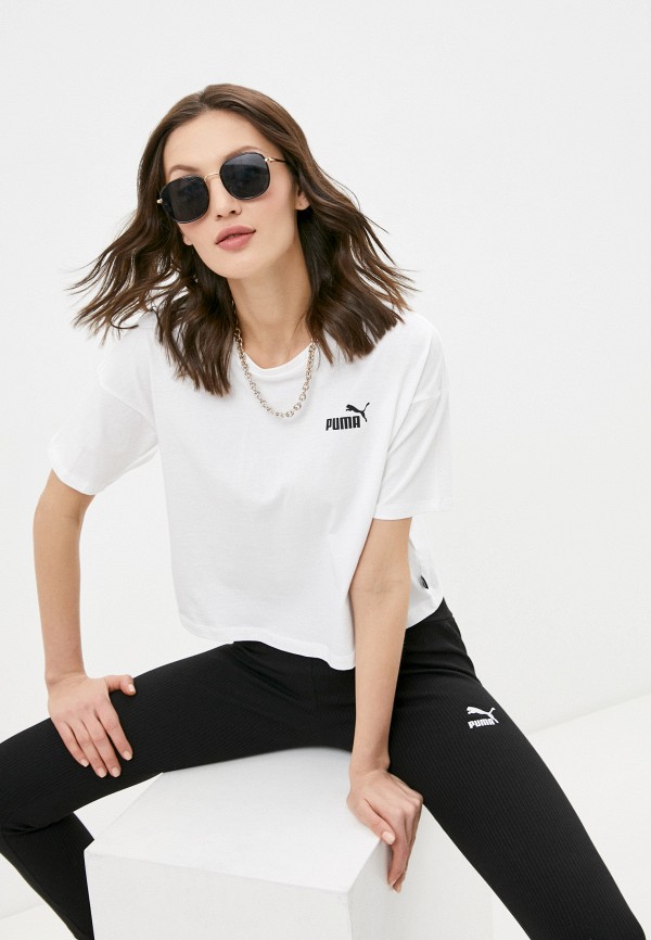 

Футболка PUMA, Белый, ESS Cropped Small Logo Tee