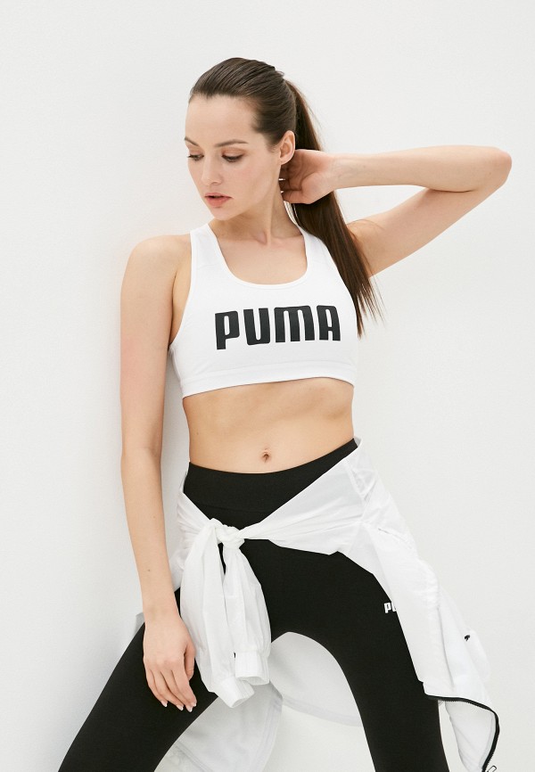 

Топ спортивный PUMA, Белый, Mid Impact 4Keeps Bra