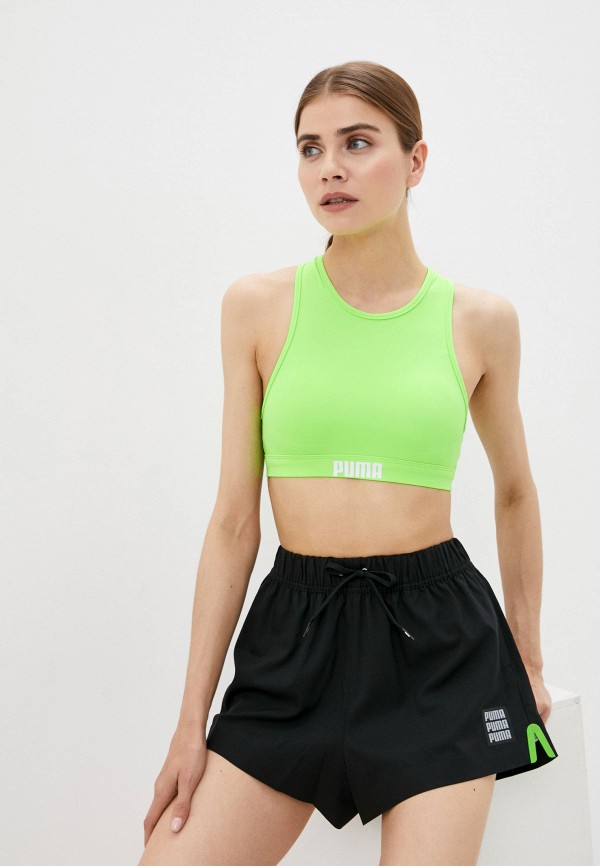 

Топ для плавания PUMA, Зеленый, PUMA SWIM WOMEN RACERBACK SWIM TOP 1P