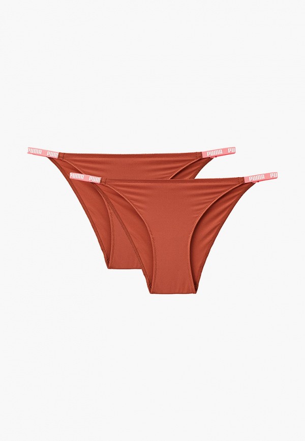 

Трусы 2 шт. PUMA, Коричневый, PUMA WOMEN BIKINI 2P PACKED