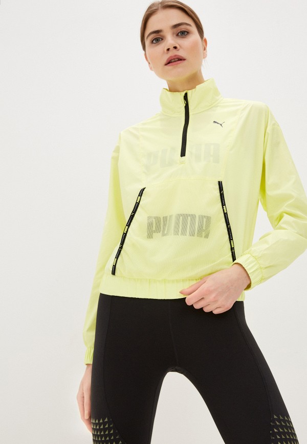 

Ветровка PUMA, Желтый, Train Logo Woven Quarter Zip PO
