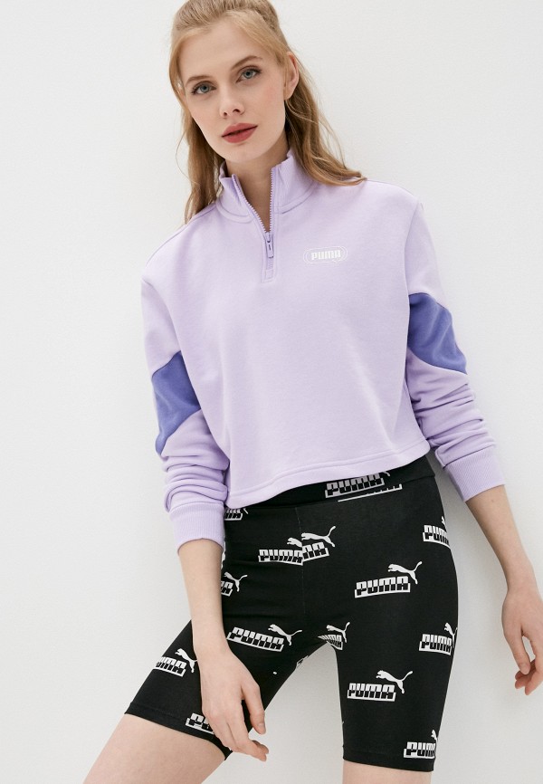 

Олимпийка PUMA, Фиолетовый, Rebel Half-Zip Crew TR