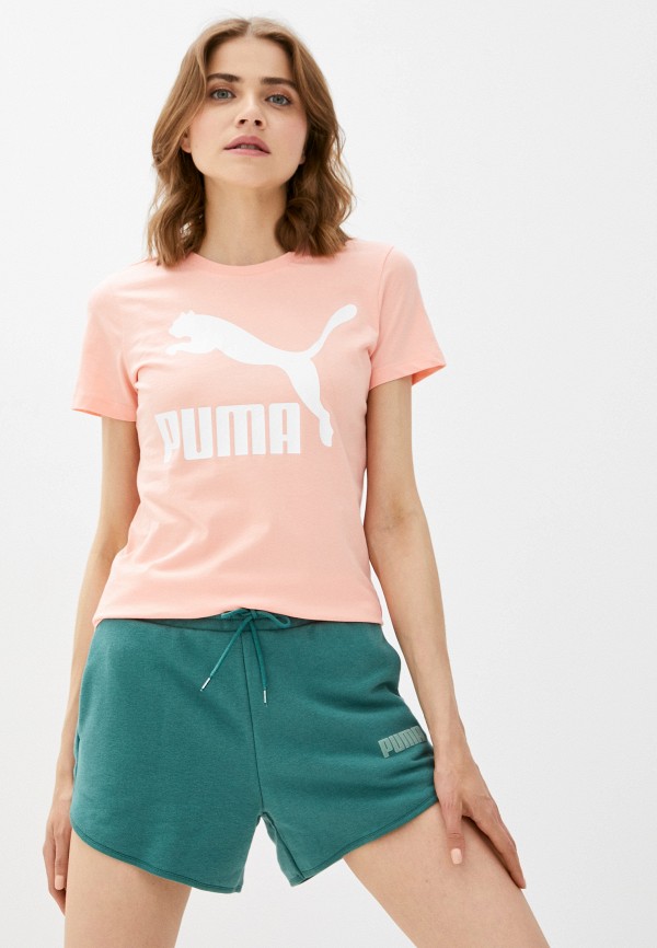 

Футболка PUMA, Коралловый, CLASSICS LOGO TEE (S)