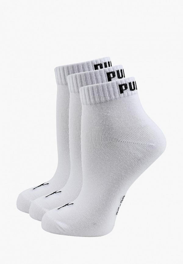 

Носки 3 пары PUMA, Белый, PUMA UNISEX QUARTER PLAIN 3P