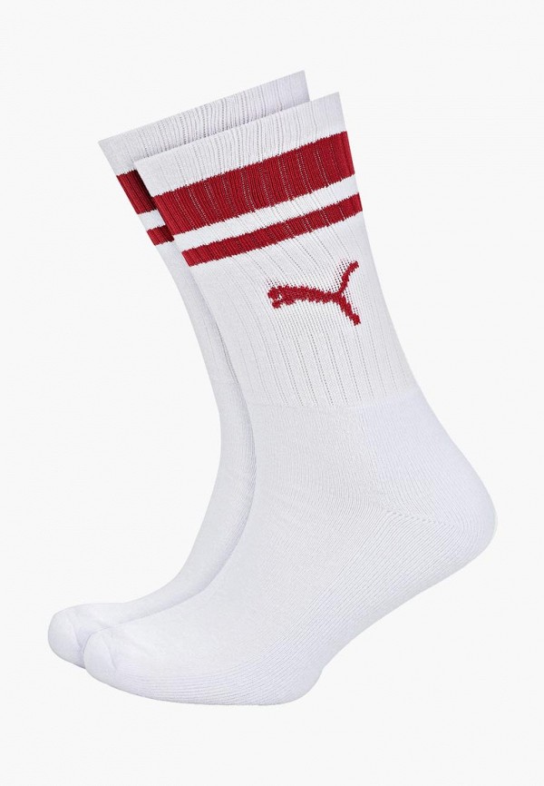 

Носки 2 пары PUMA, Белый, PUMA CREW HERITAGE STRIPE 2P UNISEX