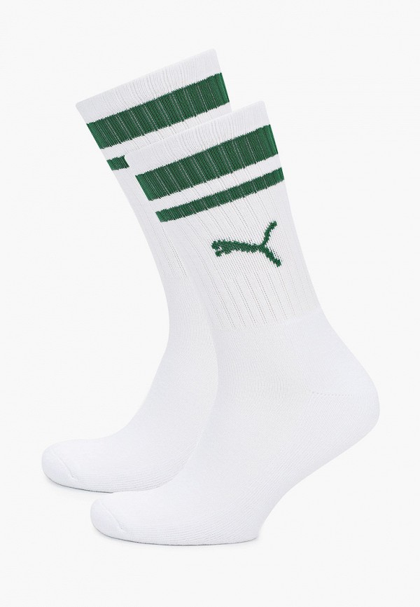 

Носки 2 пары PUMA, Белый, CREW HERITAGE STRIPE 2P UNISEX
