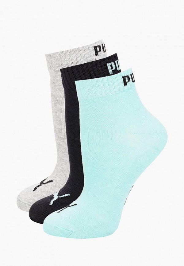 

Носки 3 пары PUMA, Разноцветный, PUMA UNISEX QUARTER PLAIN 3P