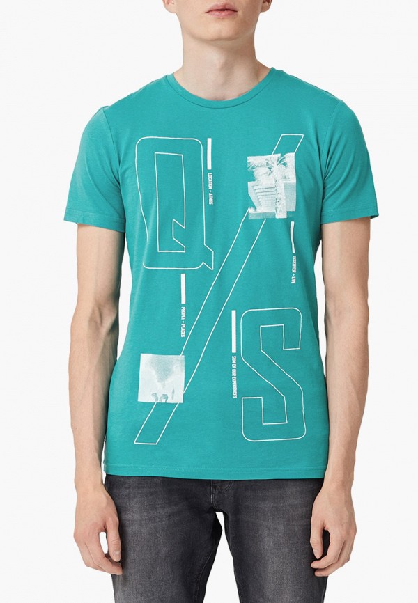 

Футболка Q/S designed by, Бирюзовый, Q/S designed by QS006EMFSSF7