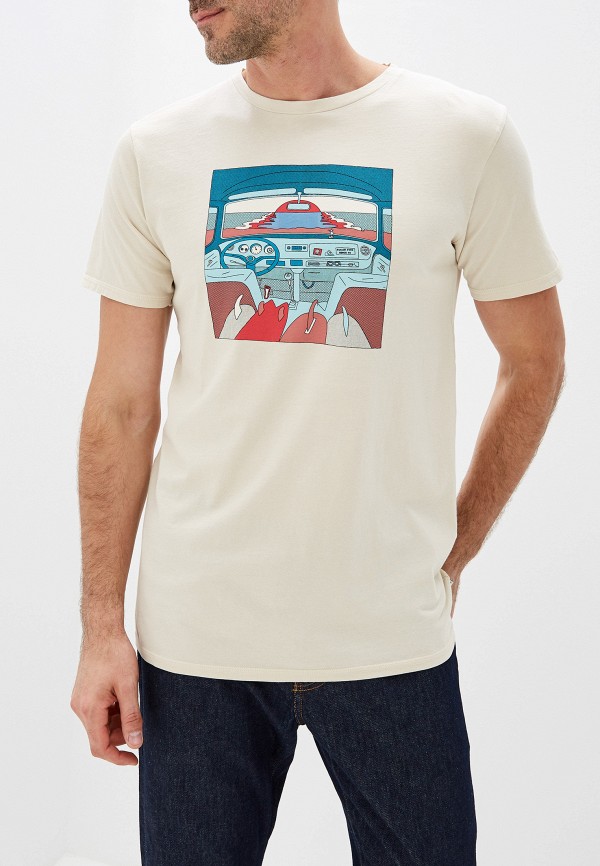 

Футболка Quiksilver, Бежевый