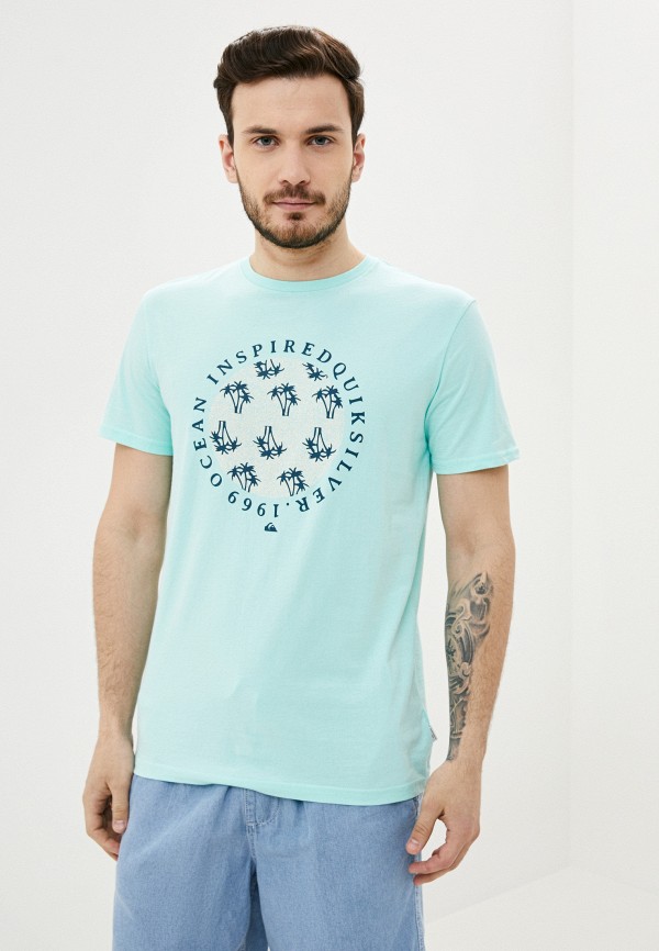 

Футболка Quiksilver, Бирюзовый, Quiksilver QU192EMJKMM6