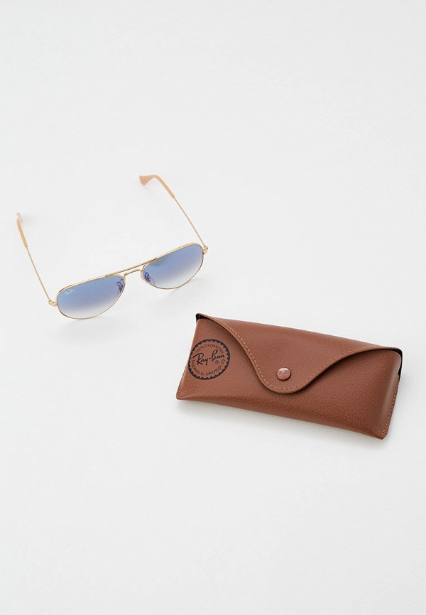 Очки солнцезащитные Ray-Ban® золотой, размер 55, фото 4