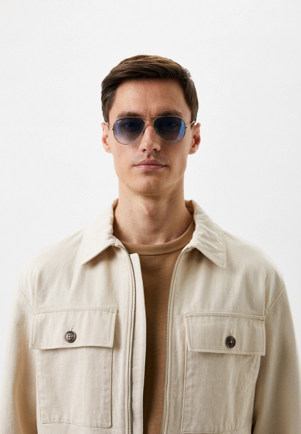 Очки солнцезащитные Ray-Ban® золотой, размер 55, фото 5