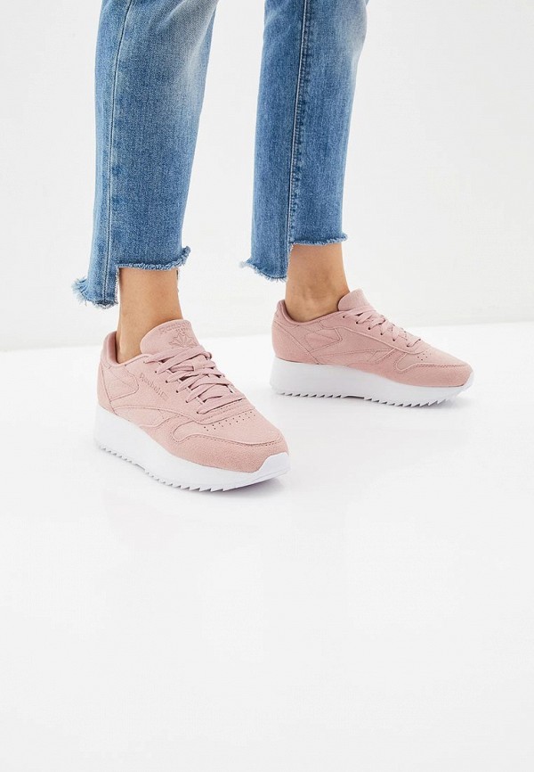 

Кроссовки Reebok Classics, Розовый, CL LTHR DOUBLE