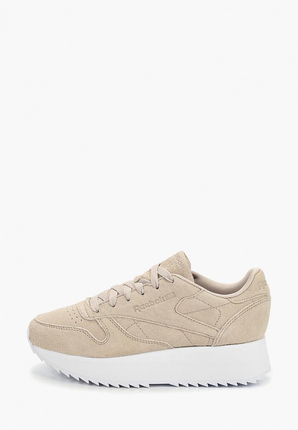 

Кроссовки Reebok Classics, Бежевый, CL LTHR DOUBLE