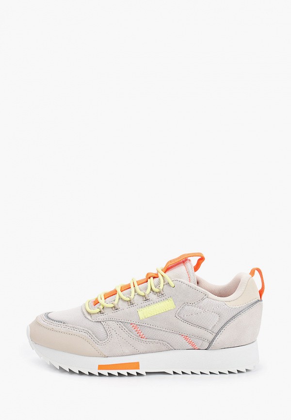 

Кроссовки Reebok Classic, Бежевый, CL LEATHER RIPPLE