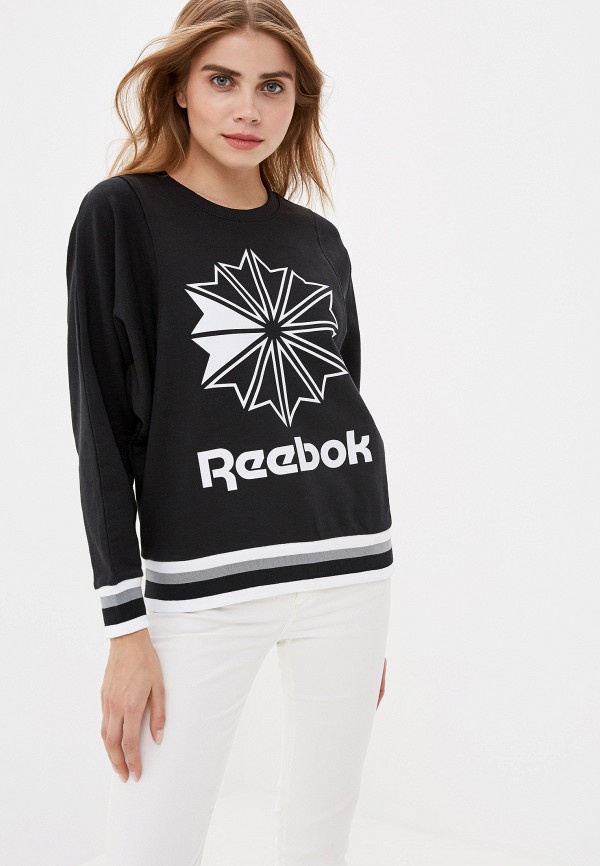 

Свитшот Reebok Classic, Черный, CL FT BIG LOGO CREW