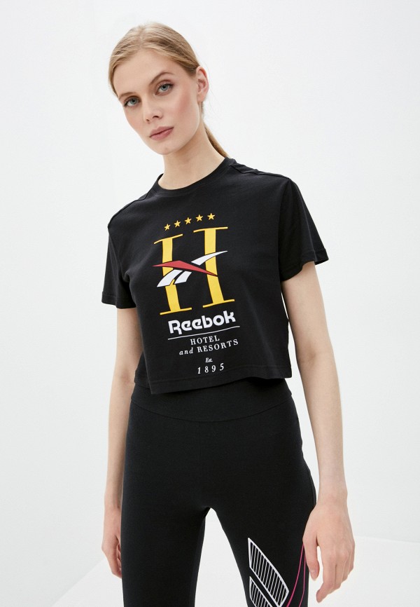 

Футболка Reebok Classic, Черный, CL GP HOTEL CROPPED TEE