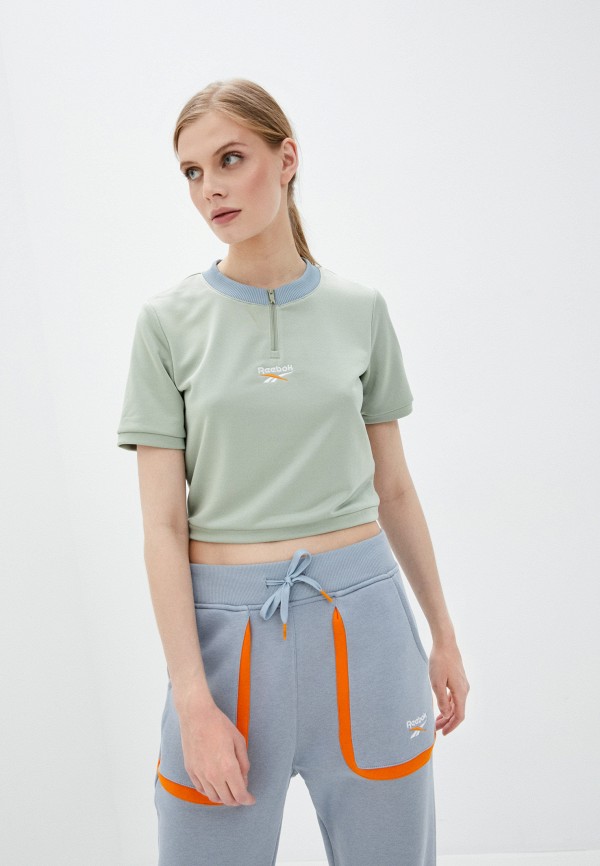 

Футболка Reebok Classic, Зеленый, CL D CROPPED V NECK TEE