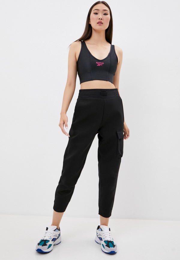 

Топ спортивный Reebok Classic, Черный, HIGH SHINE SPANDEX SPORTS BRA