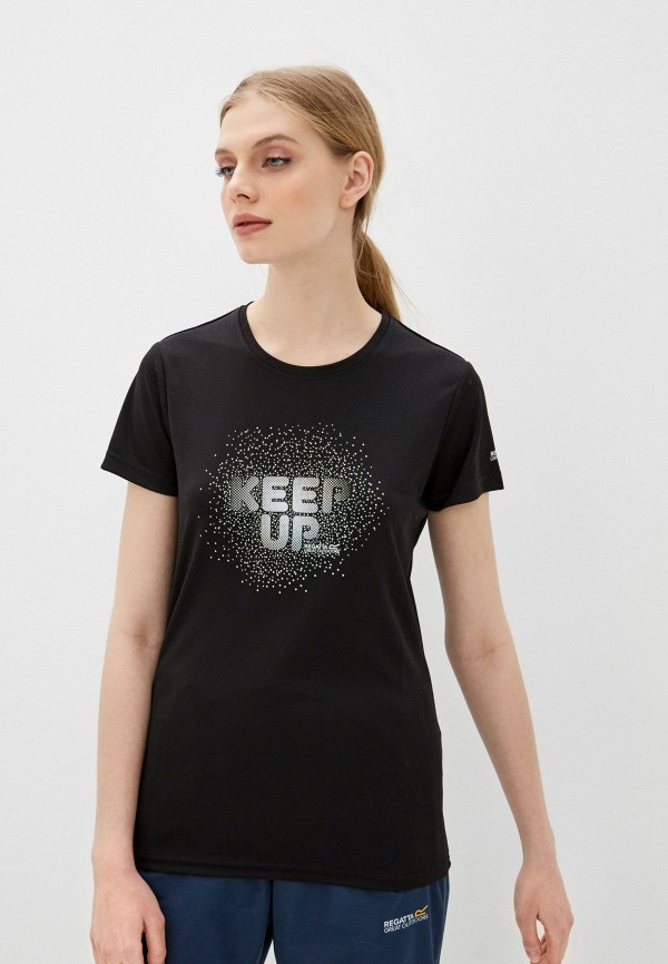 

Футболка спортивная Regatta, Черный, Womens Fingal V