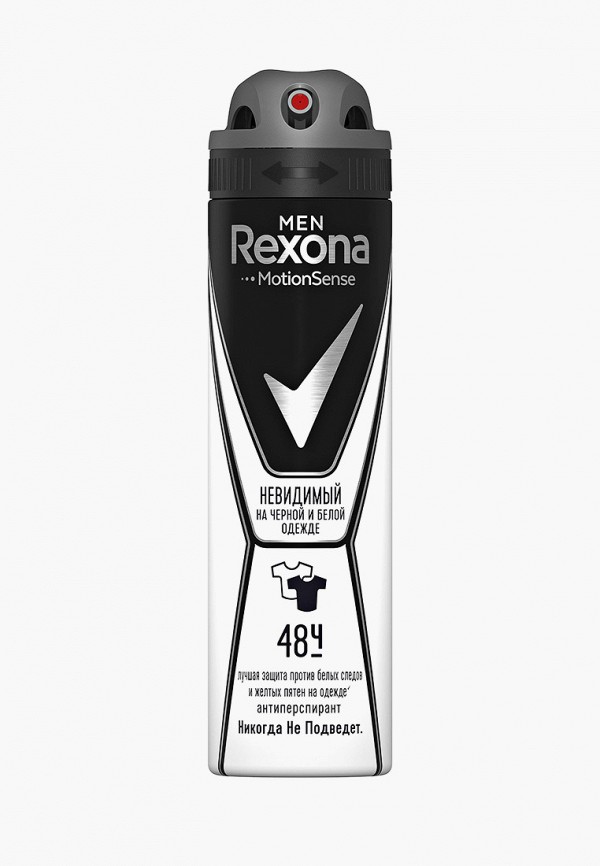 

Дезодорант Rexona, Прозрачный, Невидимый на черной и белой одежде