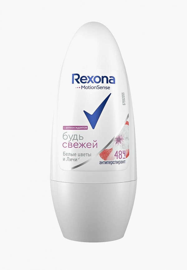 

Дезодорант Rexona, Прозрачный, антиперспирант шариковый, "Свежесть Белых цветов и Личи", 50 мл
