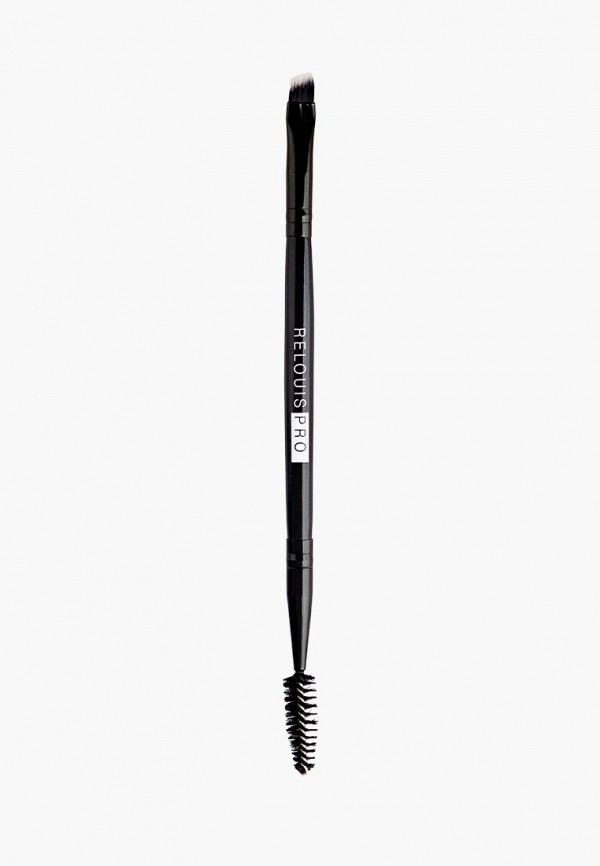 

Кисть для бровей Relouis, Черный, косметическая PRO Brow&Eyeliner Brush