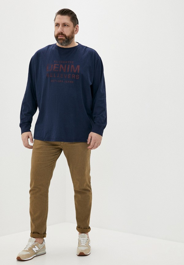

Лонгслив Replika Jeans, Синий, Replika Jeans RE049EMGQPF0