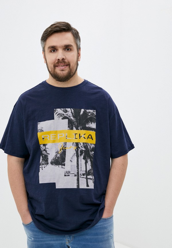 

Футболка Replika Jeans, Синий