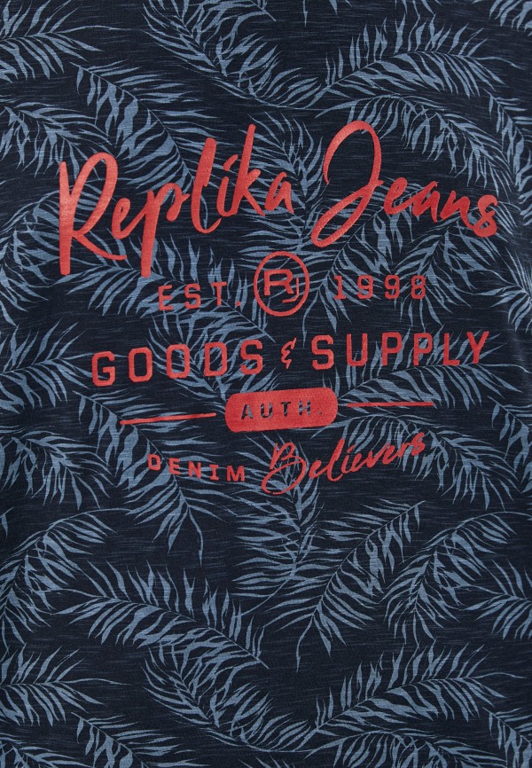 

Футболка Replika Jeans, Синий, Replika Jeans RE049EMHPBX9