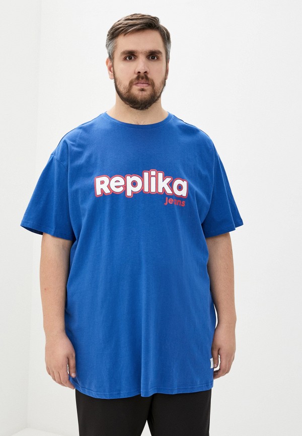 

Футболка Replika Jeans, Синий