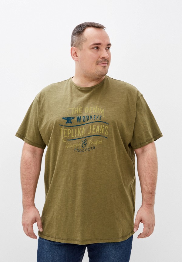 

Футболка Replika Jeans, Хаки
