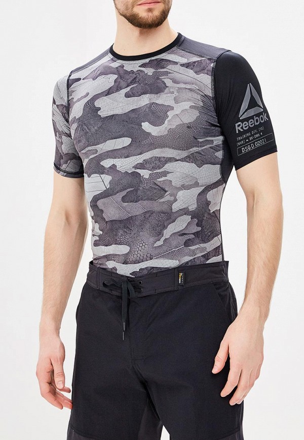 

Футболка спортивная Reebok, ACTVCHL COMP TEE - AOP, Черный