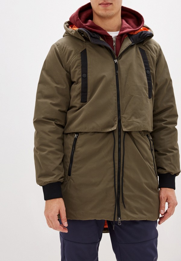 

Пуховик Reebok, Хаки, Reebok RE160EMFKLH6