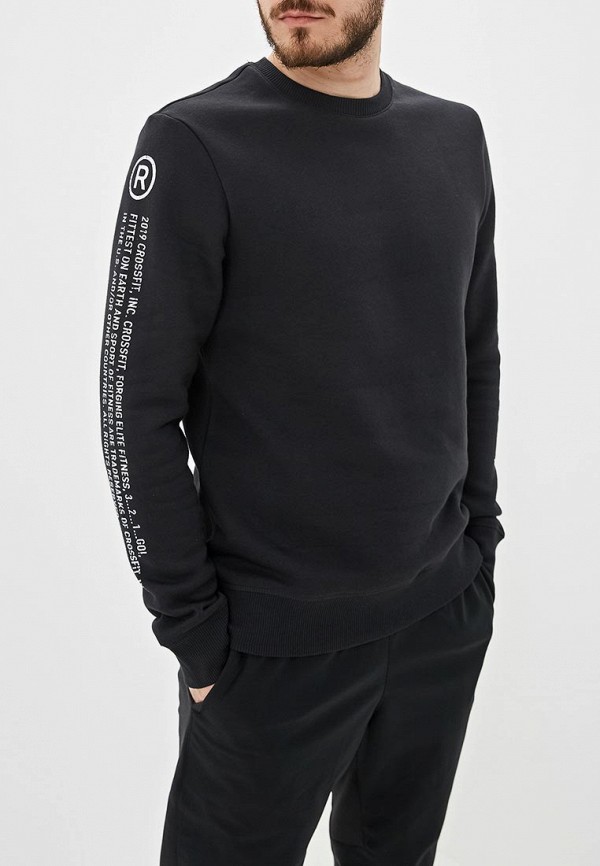 

Свитшот домашний Reebok, RC Sleeve Icons Crew, Черный