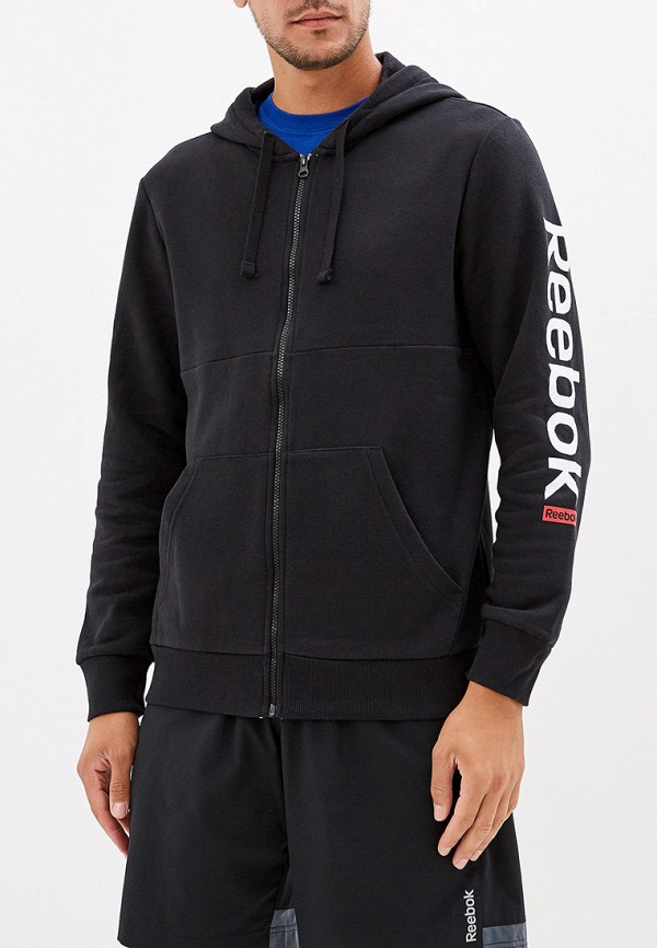

Толстовка Reebok, Черный, TE BL FZ HOODIE