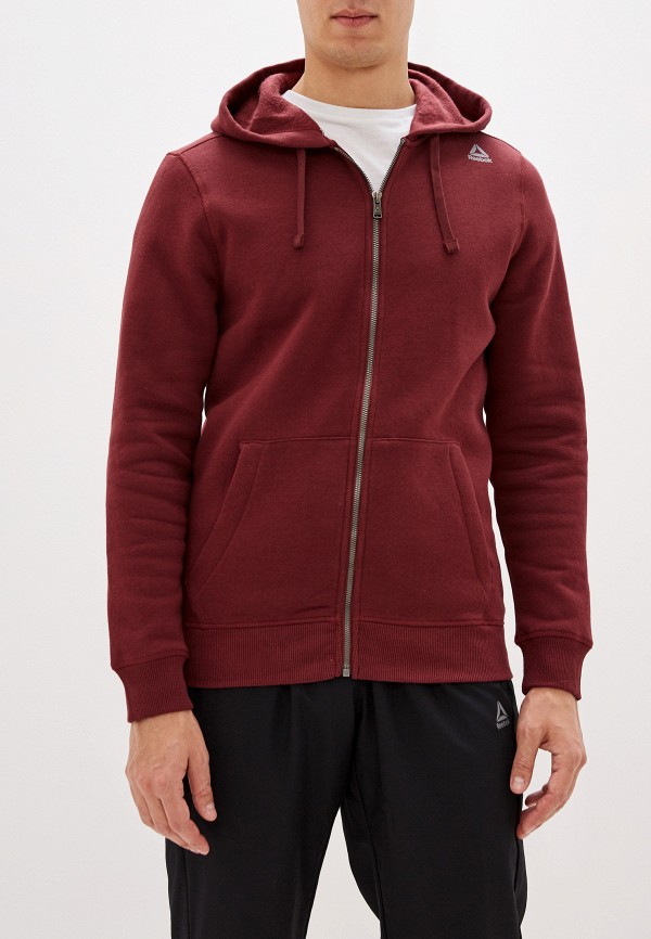 

Толстовка Reebok, Бордовый, TE FLEECE FZ