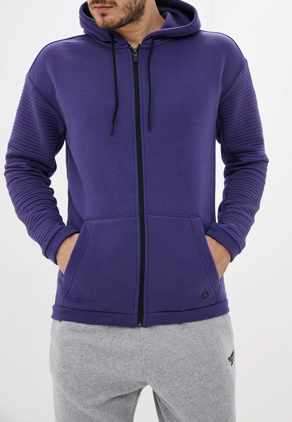 

Толстовка Reebok, Фиолетовый, WOR FLEECE FZ HOOD