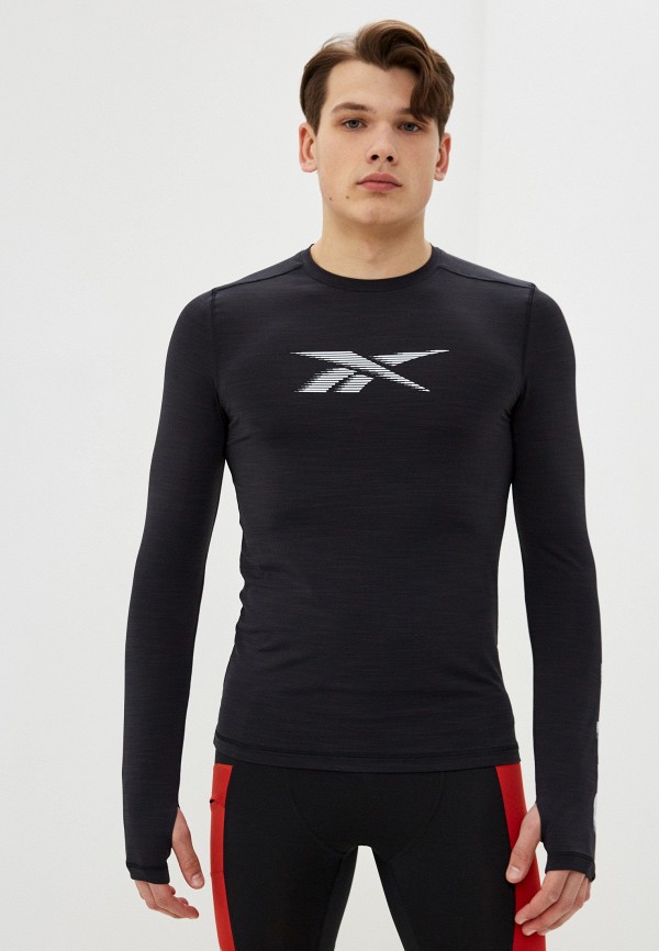 

Лонгслив спортивный Reebok, Черный, TSR AC LS GRAPHIC TEE