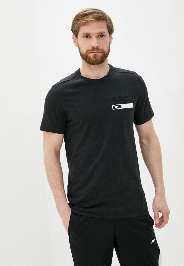

Футболка Reebok, Черный, TS Graphic Pocket Tee