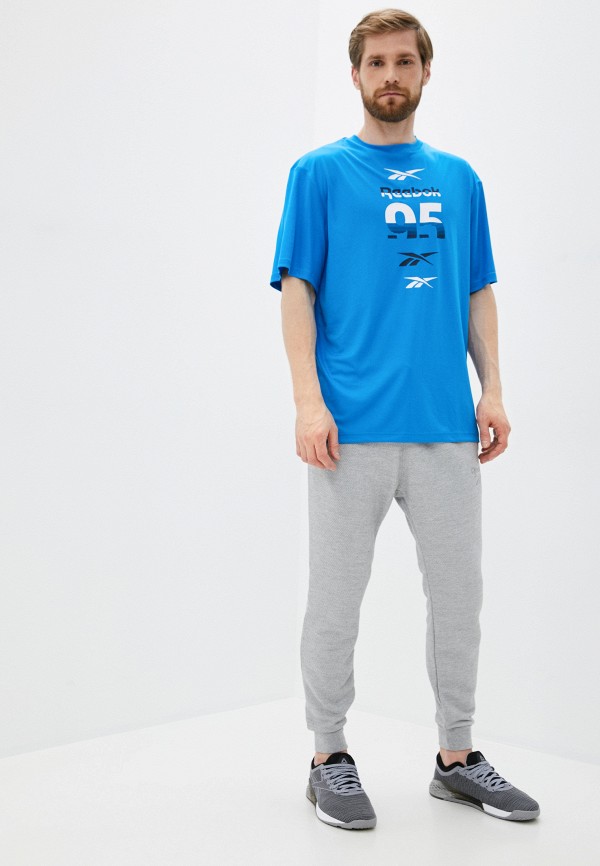 

Футболка спортивная Reebok, Голубой, Reebok RE160EMJMCZ7