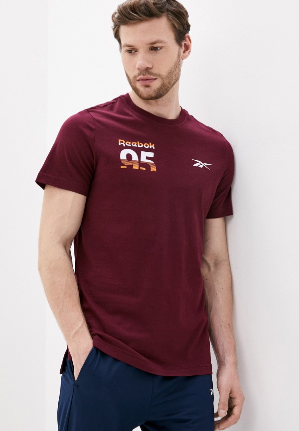

Футболка Reebok, Бордовый, MYT SS Graphic Tee