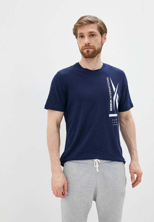 

Футболка Reebok, Синий, TS 60/40 Graphic Tee